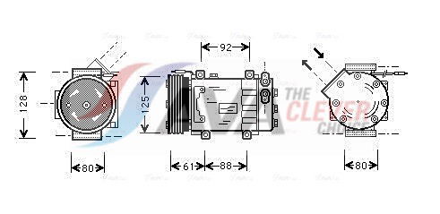 Kompressor, Klimaanlage AVA RTAK255