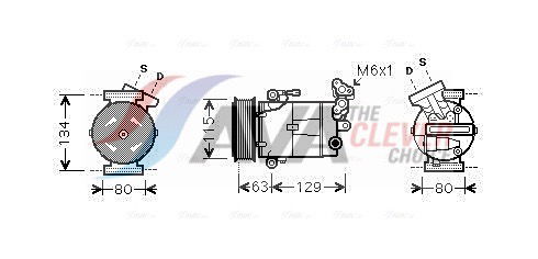 Kompressor, Klimaanlage AVA RTAK384