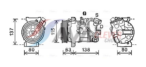 Kompressor, Klimaanlage AVA RTAK491