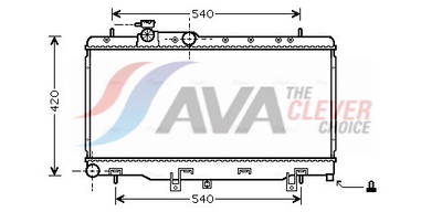 Kühler, Motorkühlung AVA SUA2052
