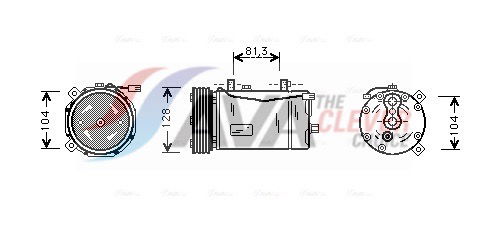 Kompressor, Klimaanlage AVA VNAK164