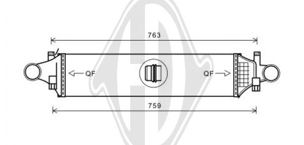 Ladeluftkühler Diederichs DCA1099