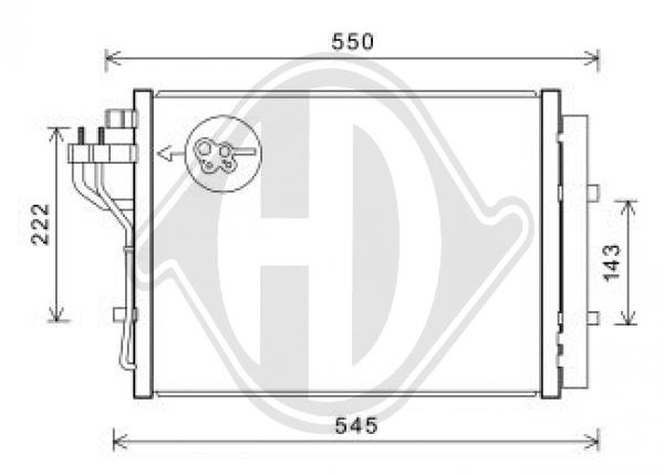 Kondensator, Klimaanlage Diederichs DCC1993