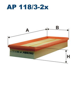Luftfilter Filtron AP 118/3-2x