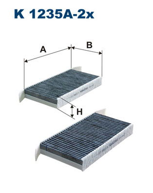 Filter, Innenraumluft Filtron K 1235A-2x