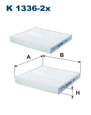 Filter, Innenraumluft Filtron K 1336-2x