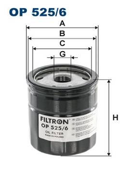 Ölfilter Filtron OP 525/6