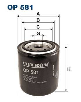 Ölfilter Filtron OP 581