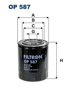 Ölfilter Filtron OP 587