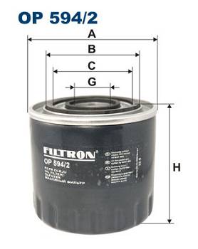 Ölfilter Filtron OP 594/2