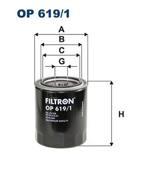 Ölfilter Filtron OP 619/1