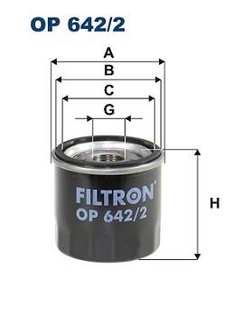 Ölfilter Filtron OP 642/2