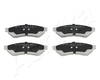 Bremsbelagsatz, Scheibenbremse Hinterachse Ashika 51-0W-W01