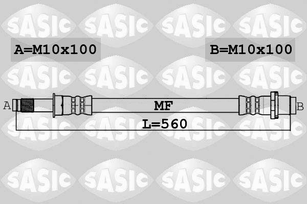 Bremsschlauch Vorderachse Sasic 6606241