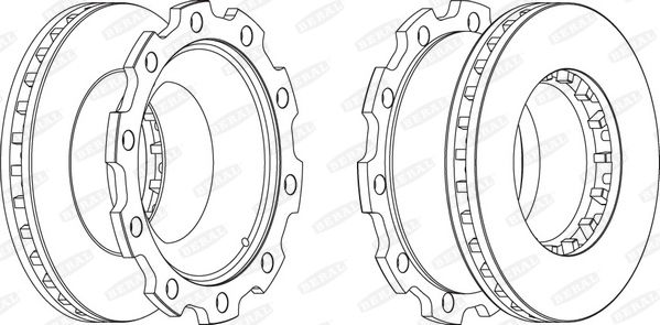 Beral Bremsscheibe  BCR210A