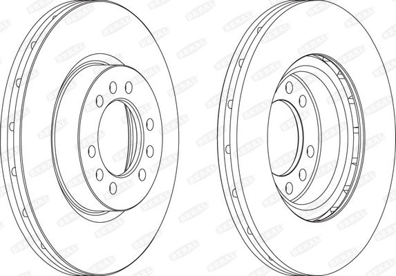 Beral Bremsscheibe Vorderachse  BCR235A