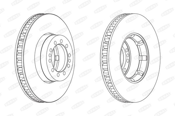 Beral Bremsscheibe Vorderachse  BCR242A
