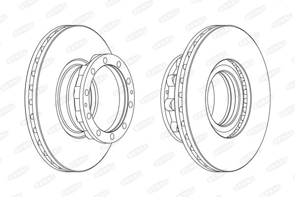 Beral Bremsscheibe Hinterachse  BCR272A
