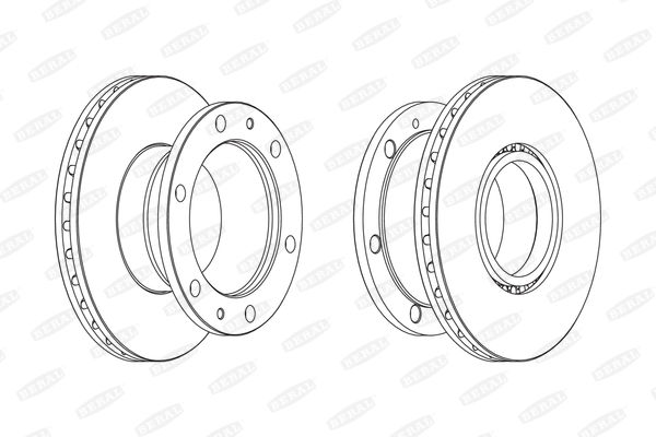 Beral Bremsscheibe Hinterachse  BCR322A