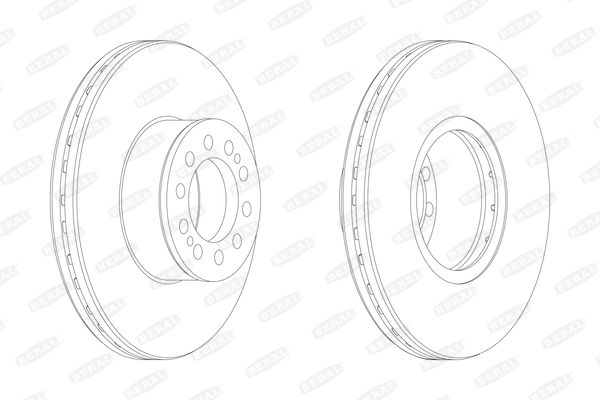 Beral Bremsscheibe Vorderachse  BCR330A