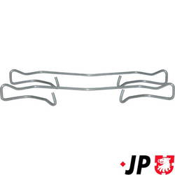 Zubehörsatz, Scheibenbremsbelag Vorderachse JP group 1163651210