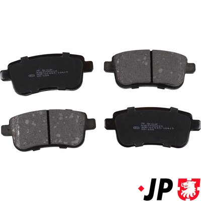 jpgroup Bremsbelagsatz, Scheibenbremse Hinterachse JP group 4363700210