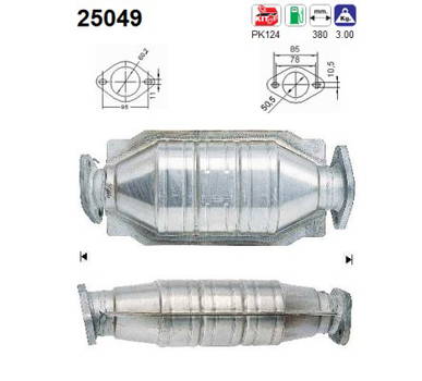 Katalysator AS 25049 • MAZDA B64E20600A • B64E20600B