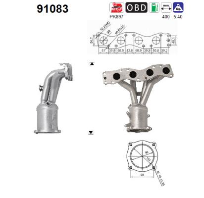 Katalysator vorne AS 91083