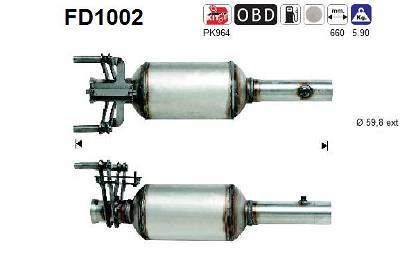 Ruß-/Partikelfilter, Abgasanlage AS FD1002