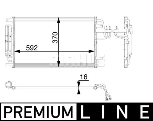 Kondensator, Klimaanlage Mahle Original AC 57 000P