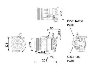 Kompressor, Klimaanlage Mahle Original ACP 1459 000P
