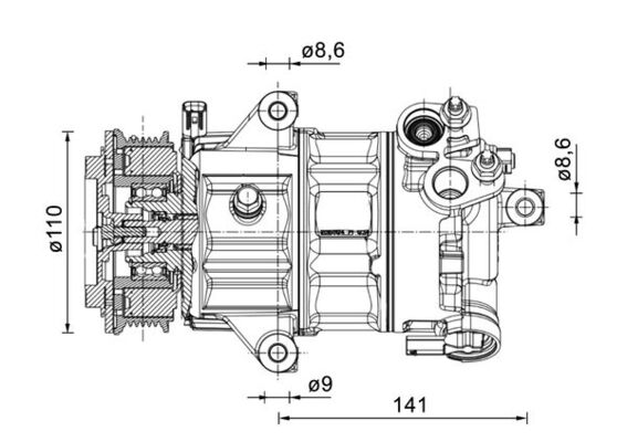 mahleoriginal Kompressor, Klimaanlage Mahle Original ACP 1491 000P