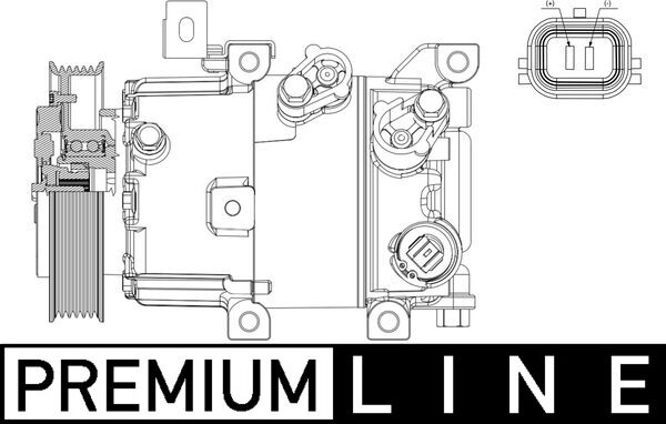 mahleoriginal Kompressor, Klimaanlage Mahle Original ACP 630 000P