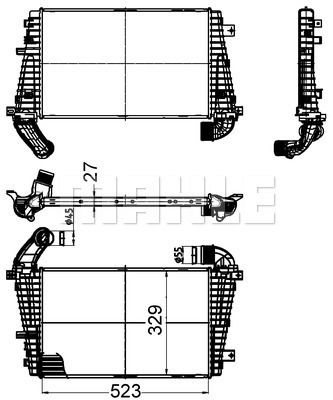 Ladeluftkühler Mahle Original CI 511 000S