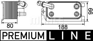 Ölkühler, Automatikgetriebe Mahle Original CLC 72 000P