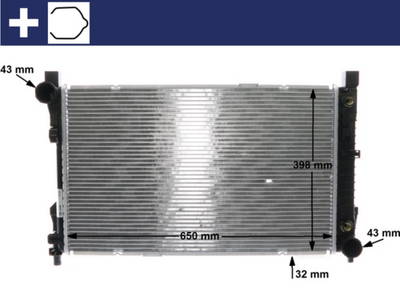 Kühler, Motorkühlung Mahle Original CR 1478 000S