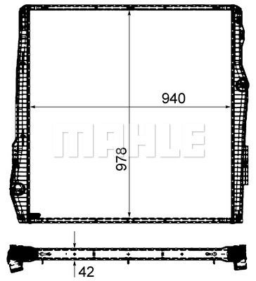 mahleoriginal Kühler, Motorkühlung Mahle Original CR 2093 000P