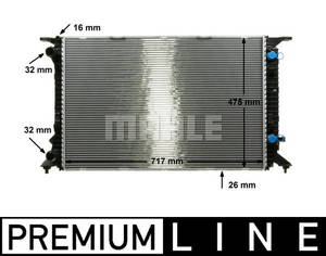 Kühler, Motorkühlung Mahle Original CR 910 000P