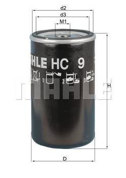 Hydraulikfilter, Automatikgetriebe Mahle Original HC 9