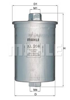 Kraftstofffilter Mahle Original KL 204