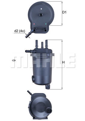 Kraftstofffilter Mahle Original KL 600D