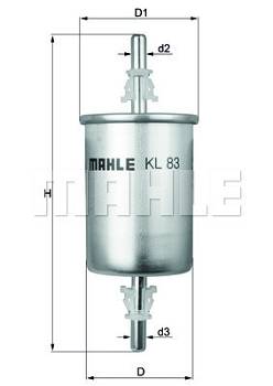 Kraftstofffilter Mahle Original KL 83