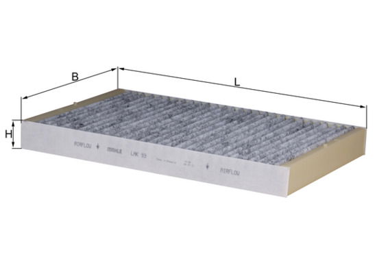 mahleoriginal Filter, Innenraumluft Mahle Original LAK 93