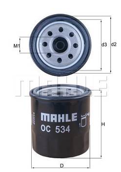 Ölfilter Mahle Original OC 534