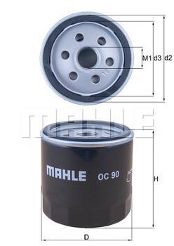 Ölfilter Mahle Original OC 90