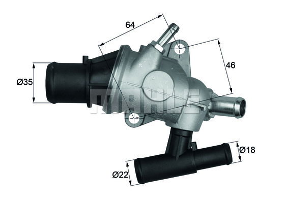 Thermostat, Kühlmittel Mahle Original TH 29 88