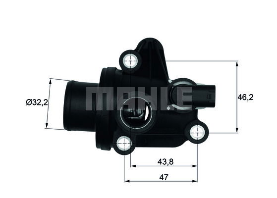 Thermostat, Kühlmittel Mahle Original TI 12 87