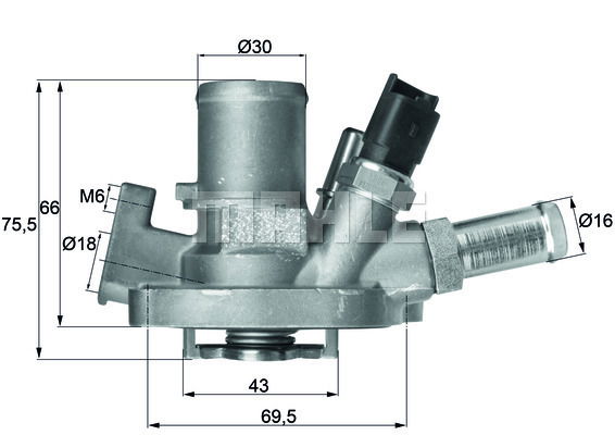 Thermostat, Kühlmittel Mahle Original TI 151 80