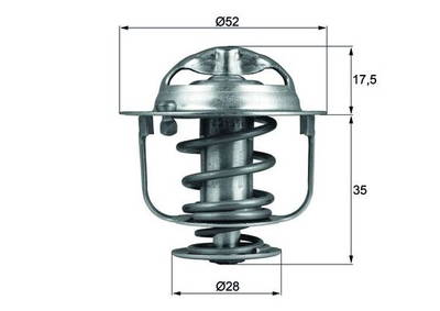Thermostat, Kühlmittel Mahle Original TX 119 82D