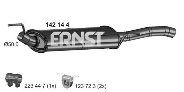 Endschalldämpfer Ernst 142144